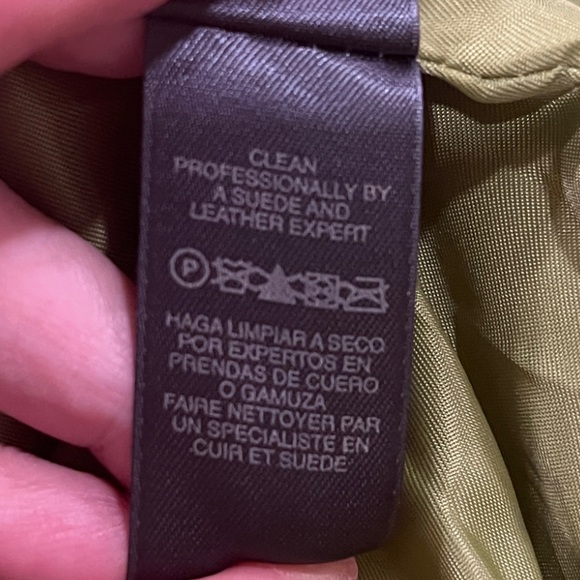 Y2K Women’s 100% Suede Leather Blazer Jacket Retro Lime Green Size 2X - Picture 14 of 15